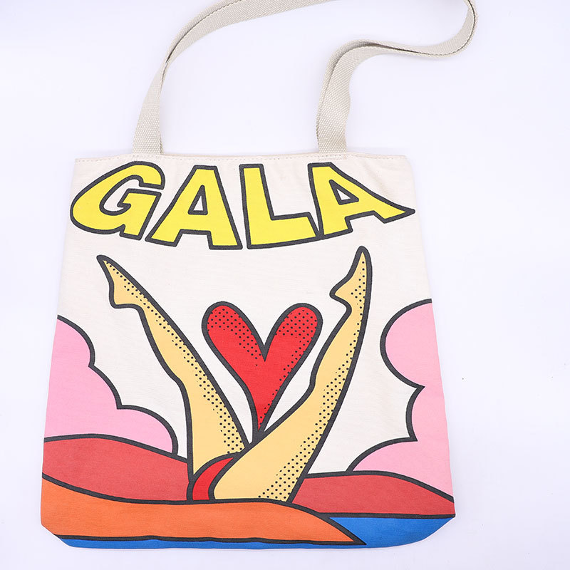 工厂直供时尚尼龙单肩包大容量防水手提印花棉布袋简约单肩背包