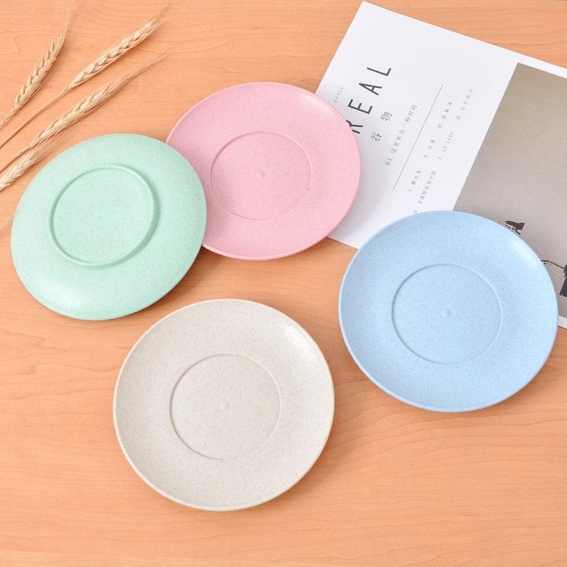 Trigo paja pequeño plato cuatro PCs japonés y coreano hogar creativo placa traje hueso plato postre plato
