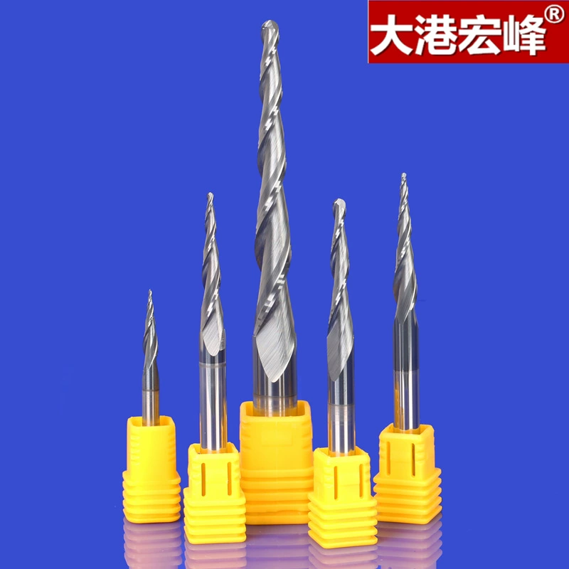 HRC55 градусов покрытие конусный шаровой фрезы фрезы из вольфрамовой стали наклон фрезы с удлинением металла с ЧПУ