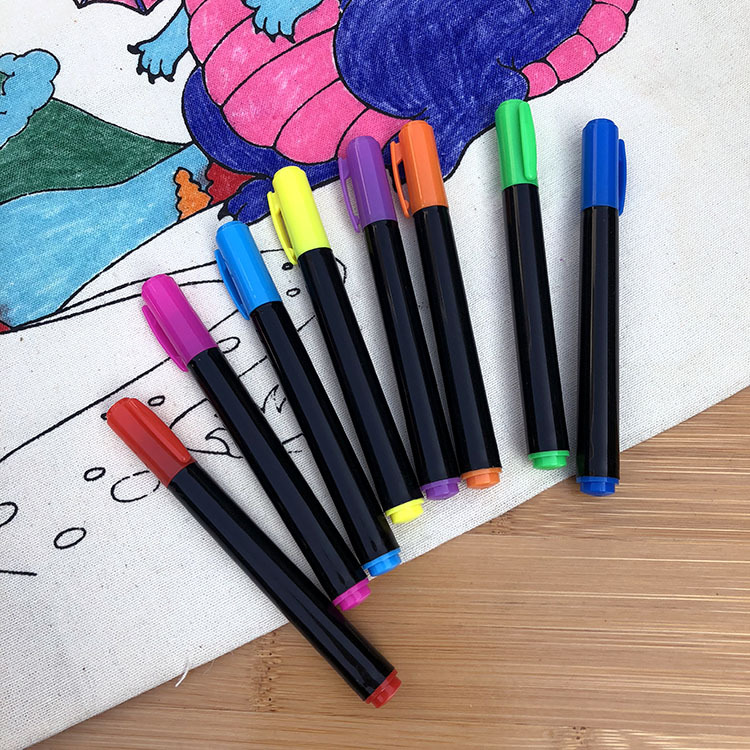 Fábrica de color caliente lavable textil pluma paraguas cuero lona tela pintada pluma pintada