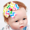 Wavy children's hairgrip with bow, hair accessory, European style, Aliexpress