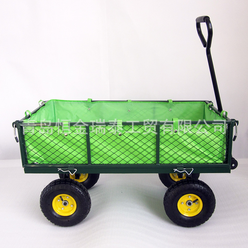 厂家批发沙滩园林钓鱼工具车超市购物折叠平板手推户外野营推车