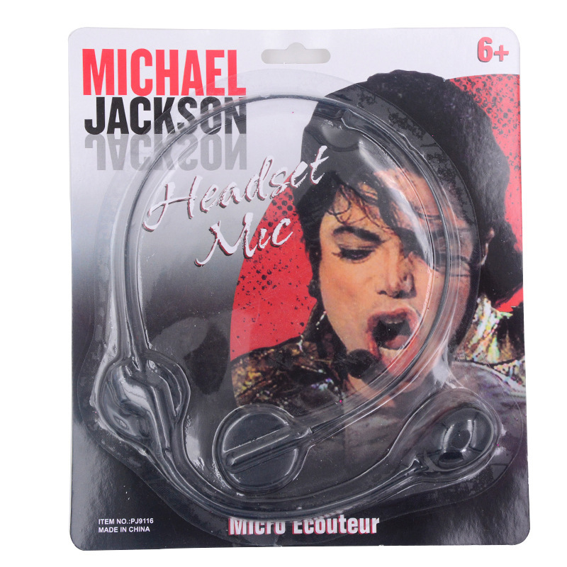 Cross-Border Halloween Carnival Cosplay Michael Jackson Earphones Masquerade Party Fake Headphones Decoration Funny Props