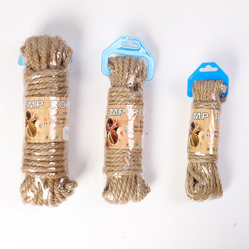 Hemp rope manufacturers wholesale various thickness ropes DIY handmade accessories tag rope kindergarten braided hemp rope