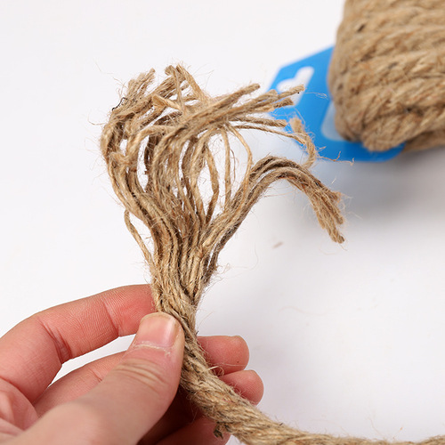 Hemp rope manufacturers wholesale various thickness ropes DIY handmade accessories tag rope kindergarten braided hemp rope