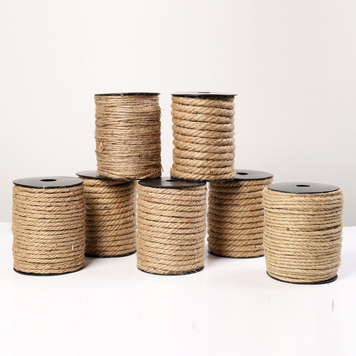 Hemp rope manufacturers wholesale various thickness ropes DIY handmade accessories tag rope kindergarten braided hemp rope