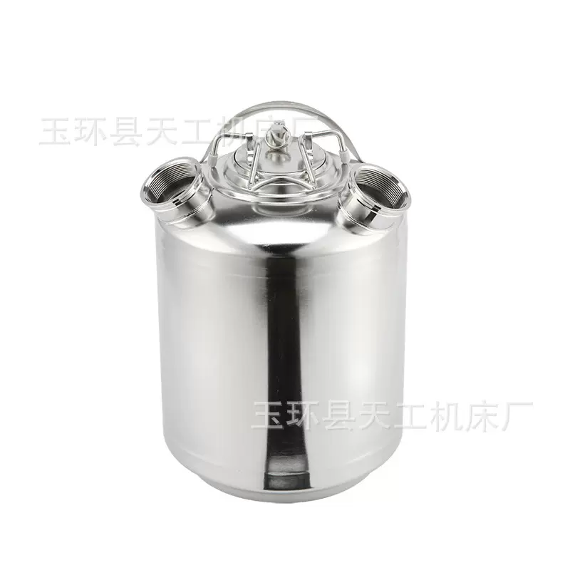 供应15L双孔不锈钢清洗桶、耐用商用耐腐蚀食品级小吃304不锈钢