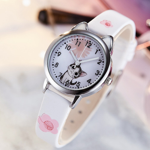 New style children's cute little watch girls boys belt fashion ladies electronic quartz watch