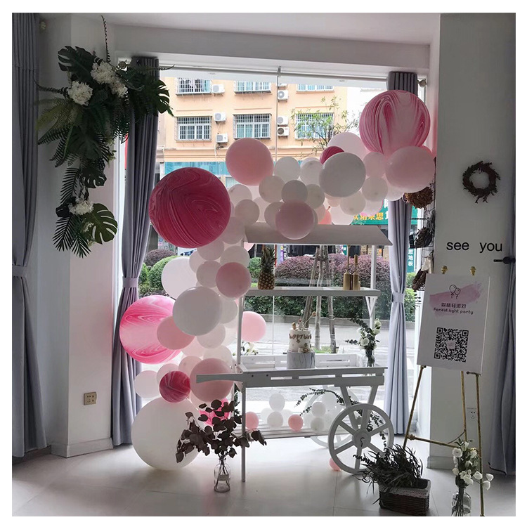 Globo accesorios irregular globo cadena boda cumpleaños fiesta boda Decoración habitación accesorios doble agujero globo cadena