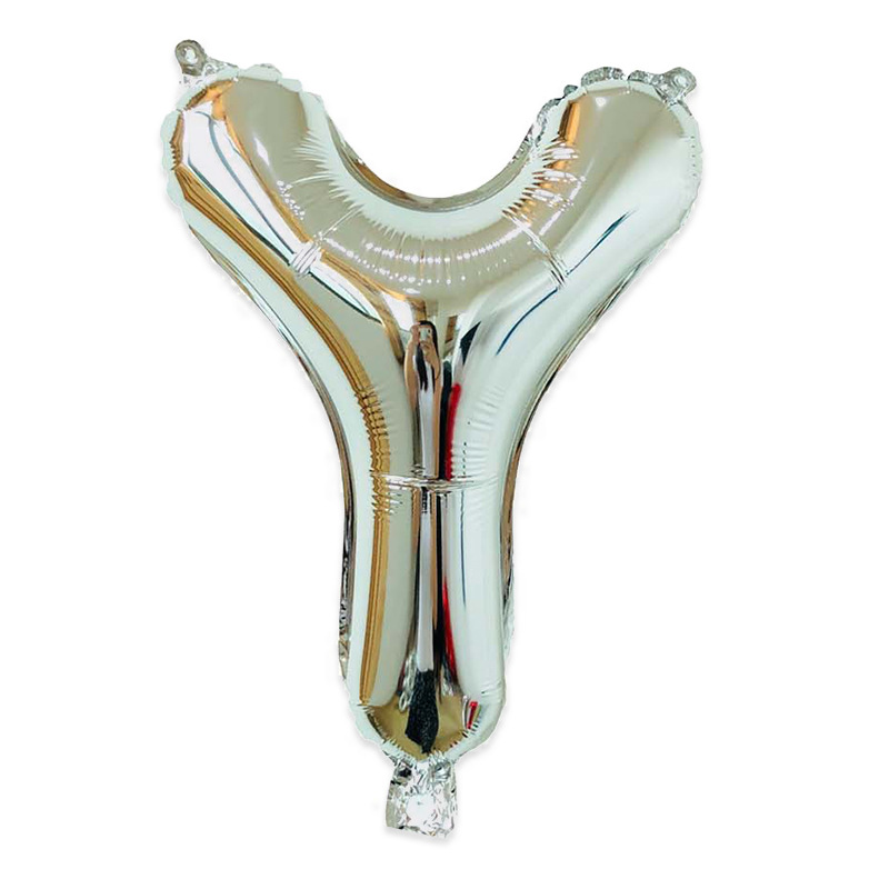 Estilo americano Delgado 16 pulgadas inglés carta globo pequeño tamaño A- Z cumpleaños boda habitación decoración aluminio película globo al por mayor