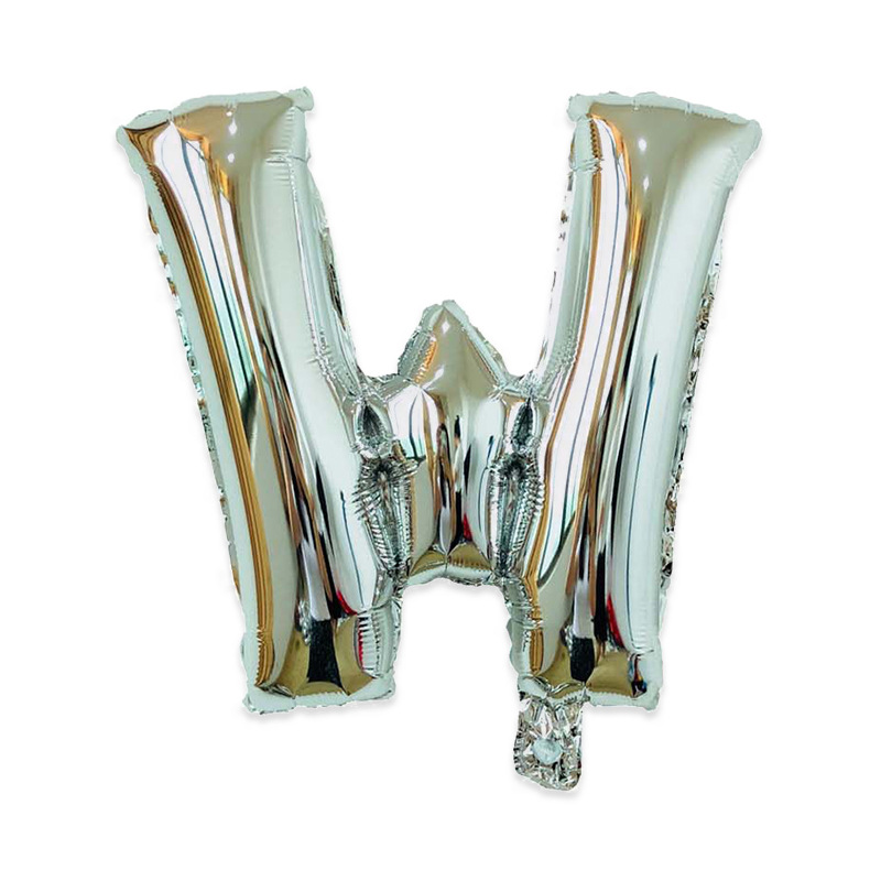Estilo americano Delgado 16 pulgadas inglés carta globo pequeño tamaño A- Z cumpleaños boda habitación decoración aluminio película globo al por mayor