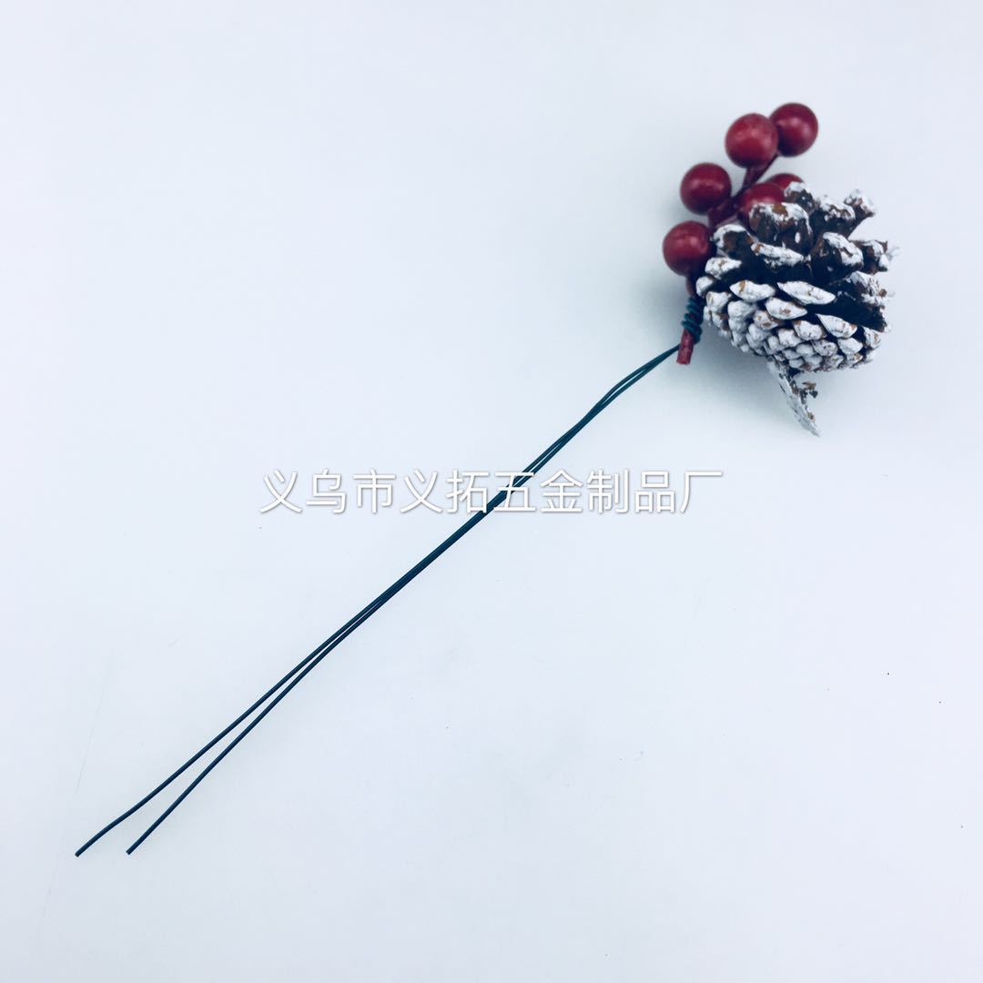 厂家热销 圣诞绑松果用的包塑镀锌铁丝绑线