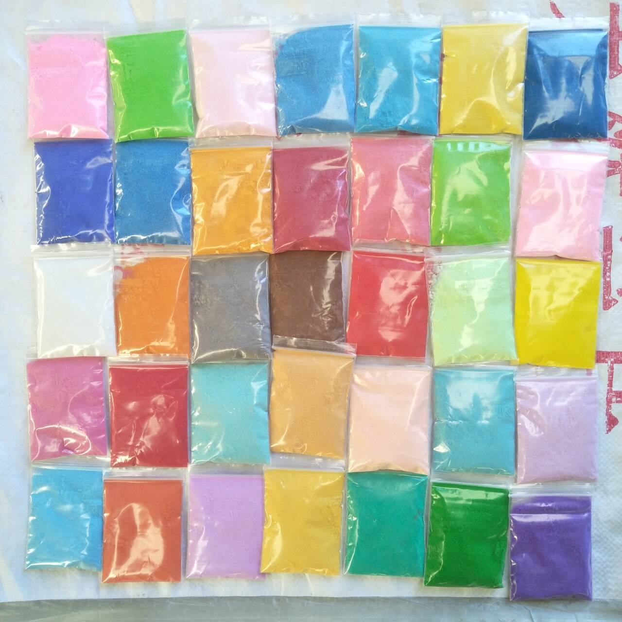 50克小袋彩砂 沙画彩砂 娱乐玩具用彩砂 婚庆用染色彩砂