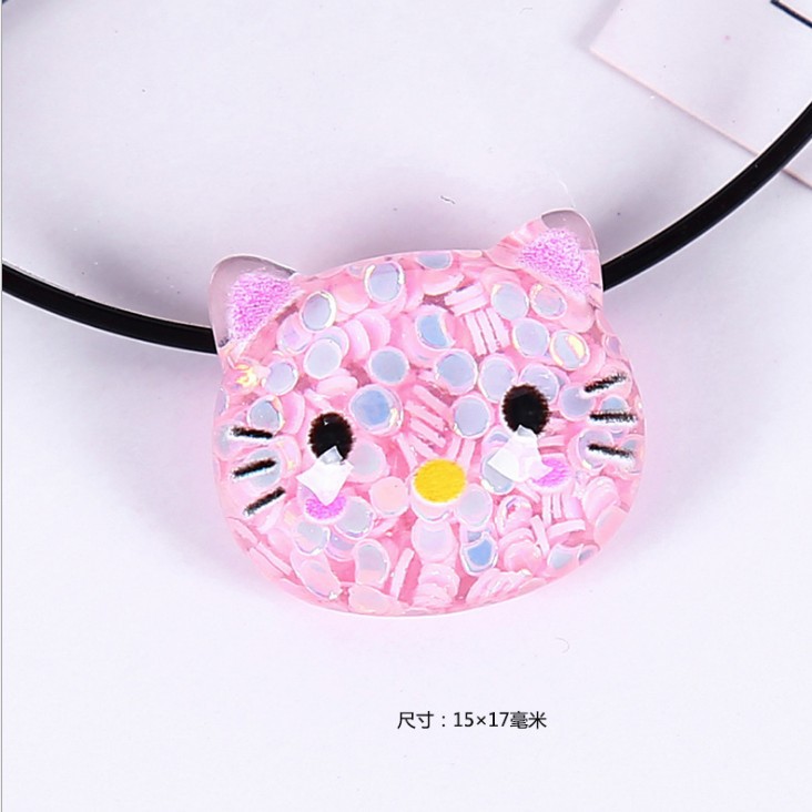 Resina brillo oso conejito gato agujero zapatos accesorios DIY material Resina accesorios DIY accesorios de joyería