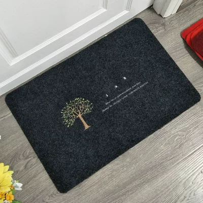 Avtomobil döşəmə paspasları – Floor mat door mat home - embroidered-gray-tree-flying-bird-40cm60cm