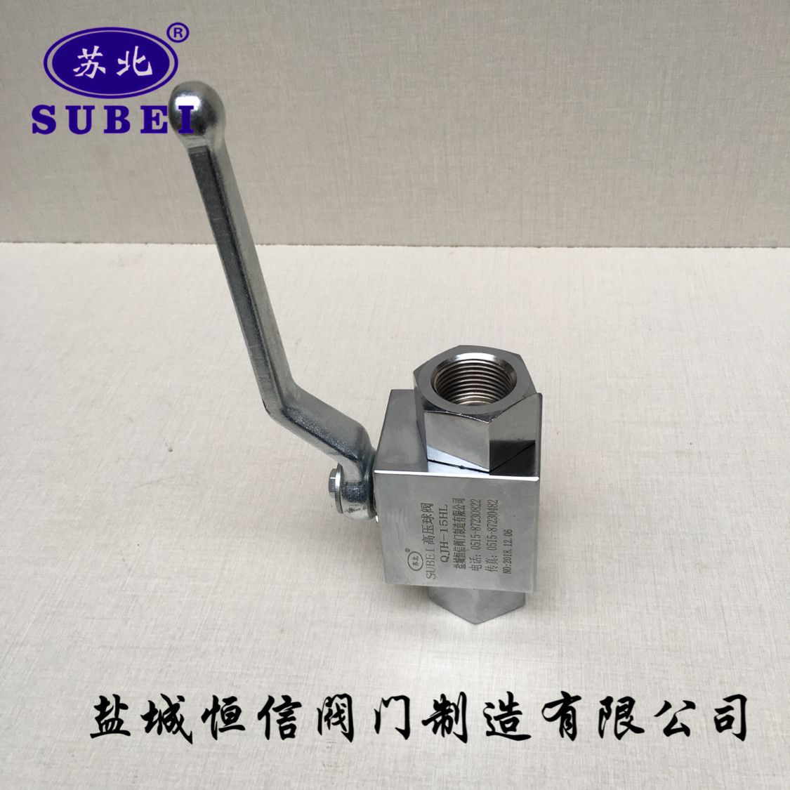 现货供应江苏盐城苏北牌高压球芯截止阀QJH一10hL