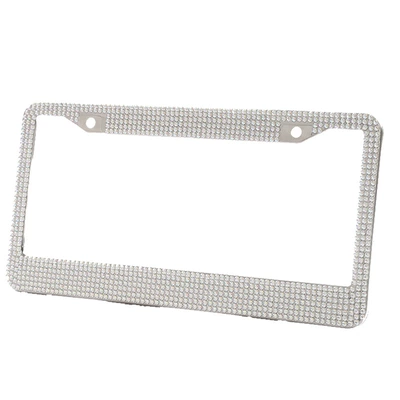 Rhinestone AB color diamond US gauge: License plate holder/license plate holder