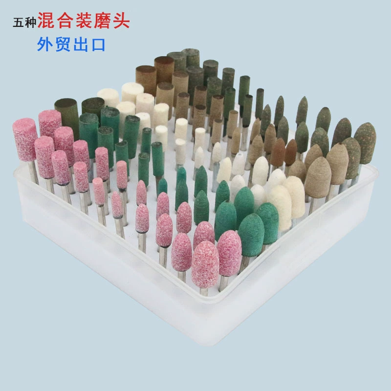 Высококачественная полированная воловья Резина Шлифовальная головка из кунжутной шерсти 100 Смешанная резьба по дереву Нефритовая Шлифовальная головка