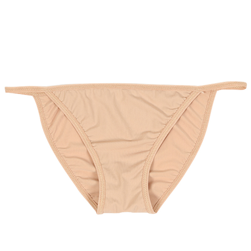 Bikini Leggings Mujer anti-exposición anti-fuga ropa interior de seguridad invisible cómodo color sólido triángulo Tanga