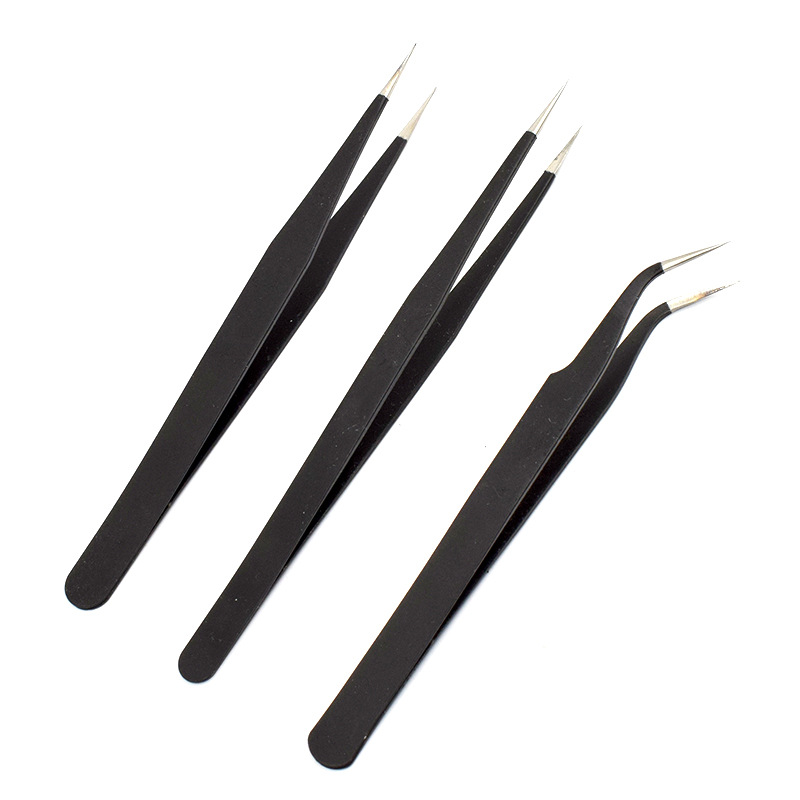 Pinzas antiestáticas pinzas de ESD-11ESD-12 ESD-15 de exportación de espesor 1,5mm pinzas de acero inoxidable a granel image 4