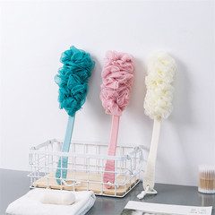 Large bathroom brush with lanyard long handle bath ball flower bath brush bath brush bath brush bath back rub