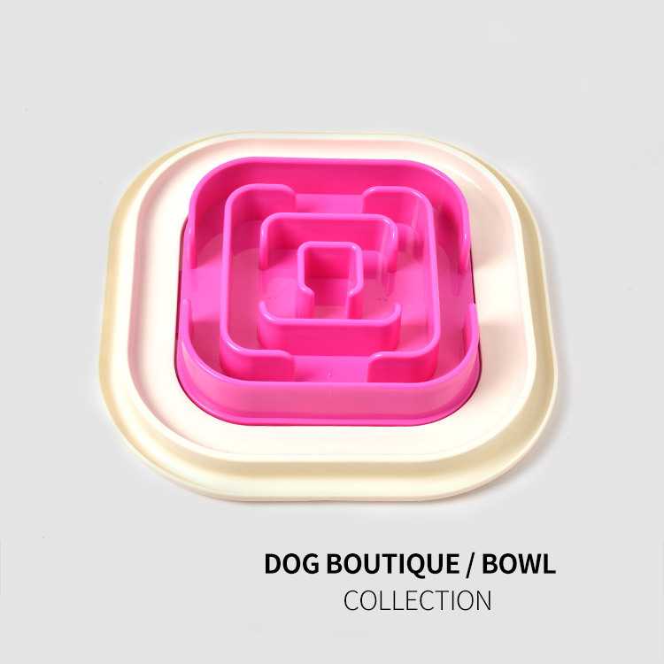 Fábrica directa PET suministros perro anti-choke tazón gato perro comida lenta tazón de mascotas tazón antideslizante tazón perro tazón