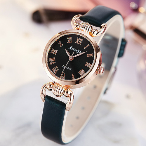 New Fashion Women's Watch Women's Belt Lady's Student Versatile Fashion Watch Electronic Quartz Watch Factory Direct Sales