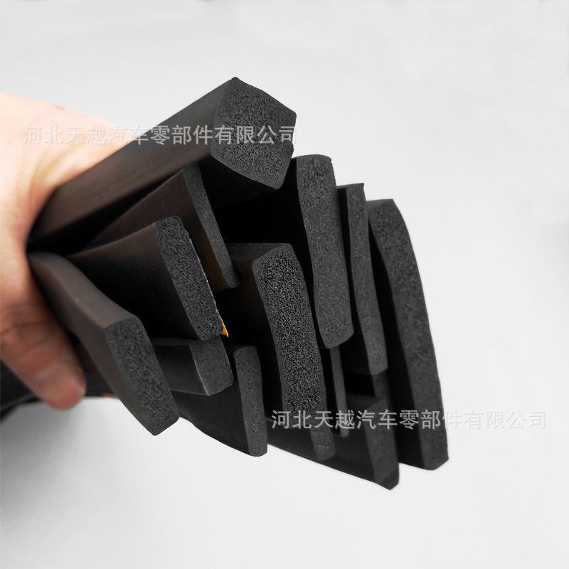 供应三元乙丙平板橡胶条  长方形矩形发泡海绵条 实心发泡防撞条