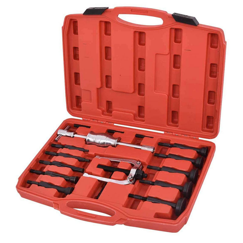 16-piece cojinete interior extractor herramienta de desmontaje agujero interior entrenamiento deslizamiento martillo desmontaje Conjunto de Control Interno cojinete extractor