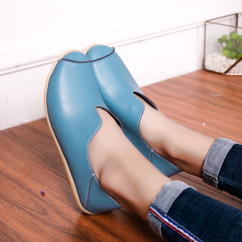 35-46 Size Autumn and Winter New Women's Flats Large Size Casual Flats Flats Shoes Low-Top Shoes Mother's Shoes Doudou Loafers
