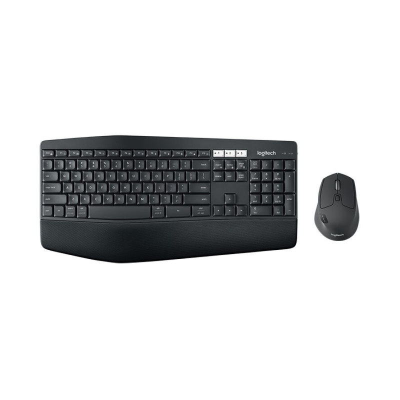 Logitech Mk850 High-Performance Multi-Device Wireless Keyboard and Mouse Set, Suitable for Bluetooth and Unifying Dual-Mode