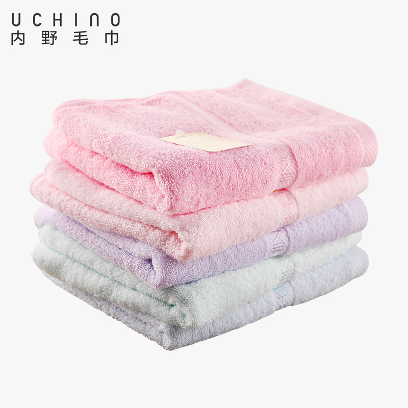 Uino Japanese Brand Plain Face Towel Adult Wash Face Cotton Household Towel Cotton Soft Absorbent