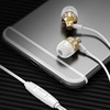 Metal headphones, mobile phone, laptop, wire control, wholesale
