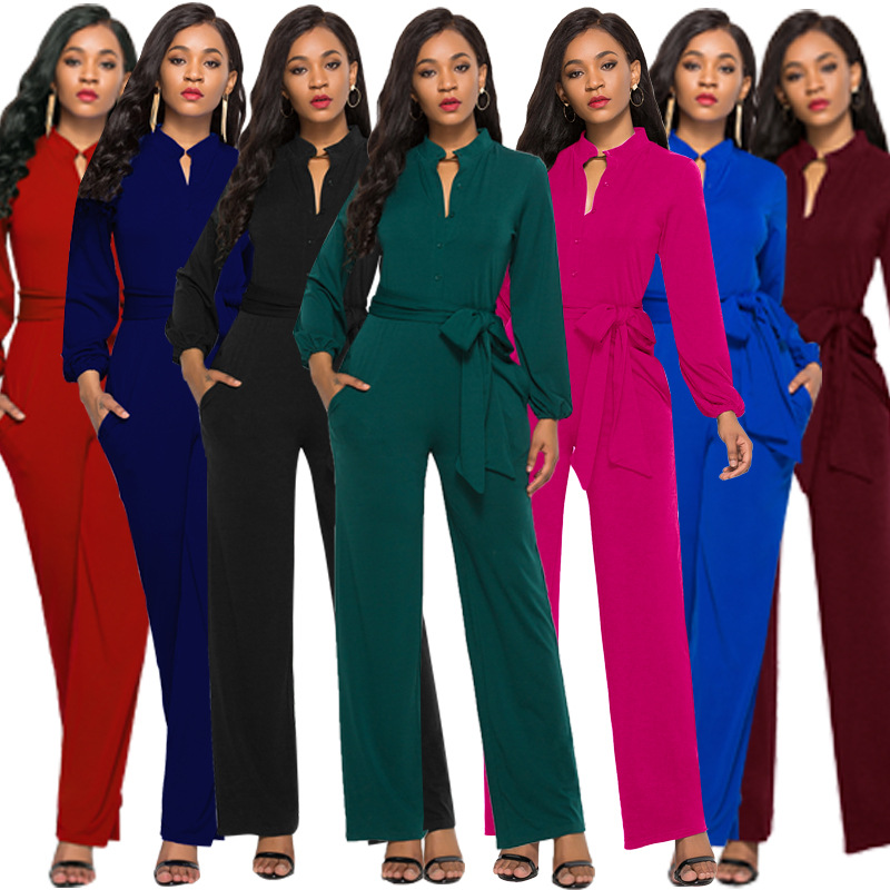 sexy elastic fashionable solid color overall