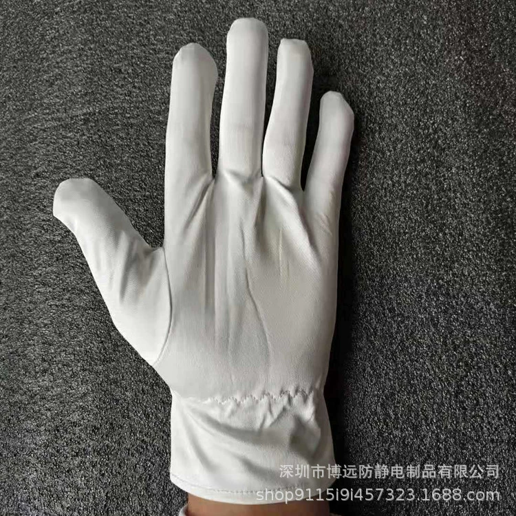 Поставка удлиненного пыли-свободная ткань перчатки анти-статическое микрофибры перчатки высокого-класс ювелирные изделия этикет перчатки