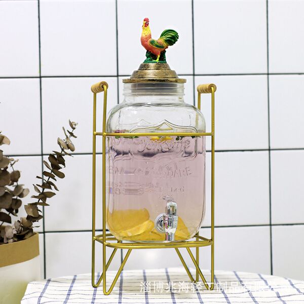 5 -liter rooster elephant cover with faucet glass buffet beverage…