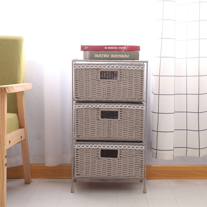 Gabinete de almacenamiento simple transfronterizo de estilo coreano cesta de cajones casillero de clasificación de artículos diversos para el hogar simple Almacenamiento de juguetes para niños