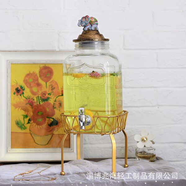 5 -liter rooster elephant cover with faucet glass buffet beverage…