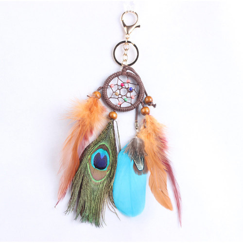 New Keychain Decorative Dreamcatcher Small Pendant Wall Decor Simple Modern Bag Packaging Ornament Hand-woven