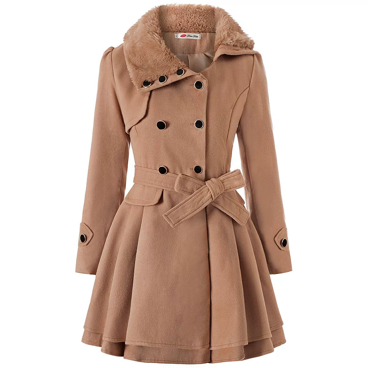 Шерстяное пальто, AliExpress, Wish, европейский стиль, облегающий, утолщение