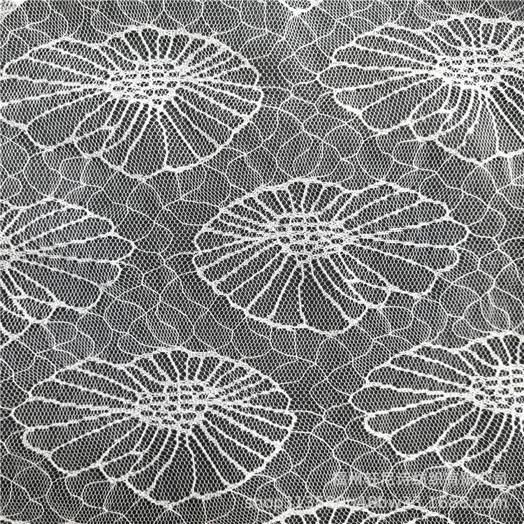 锦纶暗花蕾丝 刺绣底网 暗花时装面料