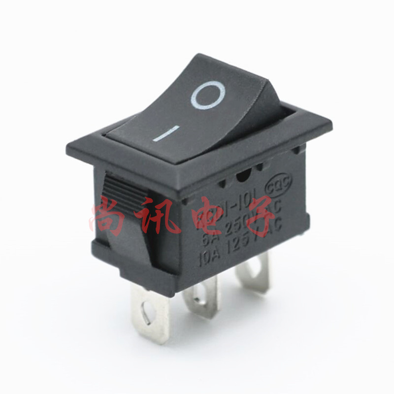 船型开关KCD1 3脚2档 三脚两档 双开 双通 翘板电源开关15*21MM