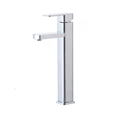 Factory Direct Selling Full Copper Body Mixing Tap for Sink and Basin, Single Handle, Single Hole, Square Lever Style