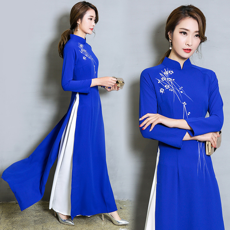 2026 Autumn/Winter New Retro Chinese Style Improved Qipao Long Dress Tea Dress