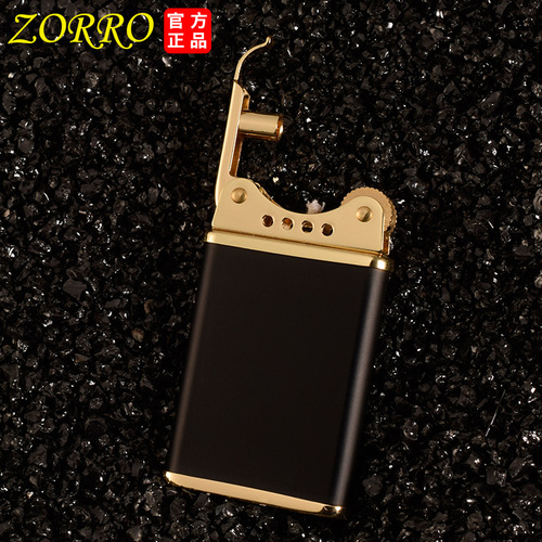 ZORRO/Zorro kerosene lighter thin 567 brass creative retro lighter sandalwood shell movement lighter