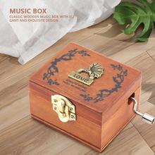 音乐礼品精致木质留声机手摇音乐盒MG-216C 跨境热销款木质音乐盒