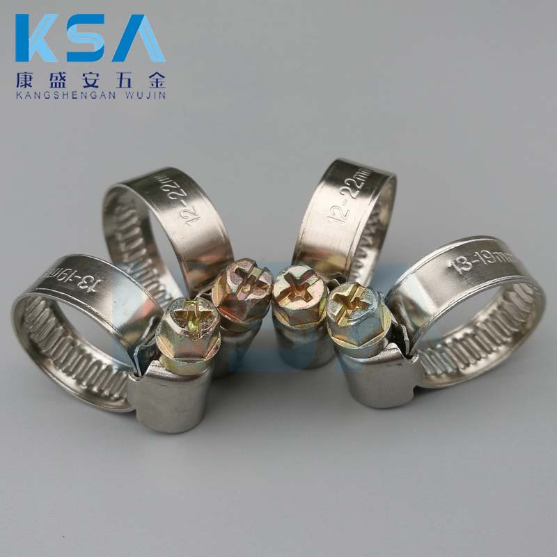 供应带宽9mm德式喉箍 不锈钢卡箍 201半钢不锈钢喉箍 德式喉箍