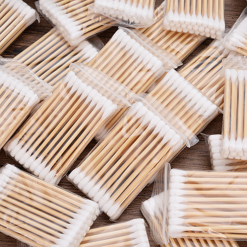 Boxed disposable double-ended cotton swabs wholesale beauty and makeup practical tools-hygienic fine cotton swabs flower cotton swabs