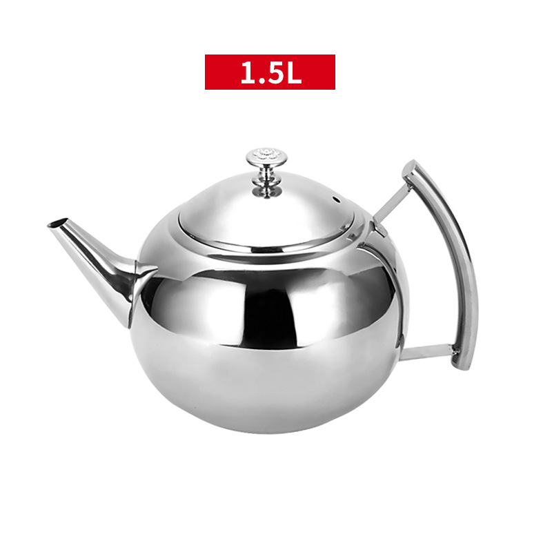 Olla de Oliva de acero inoxidable Hotel cafetera restaurante Moka restaurante con malla de fugas botella de agua fría hogar tetera