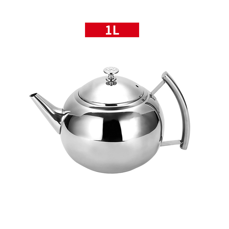 Olla de Oliva de acero inoxidable Hotel cafetera restaurante Moka restaurante con malla de fugas botella de agua fría hogar tetera